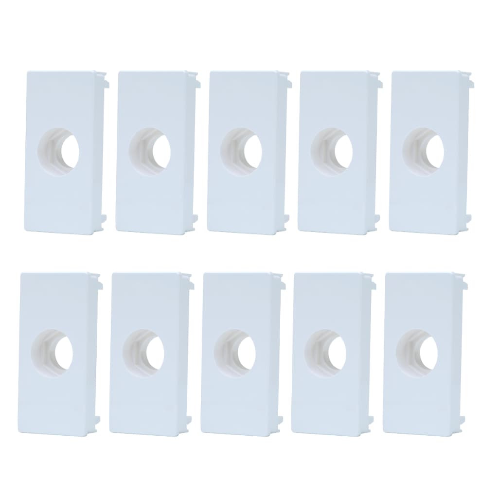 Kit 10 Módulo Saida De Fio Branco 1 Módulo Unno Abb