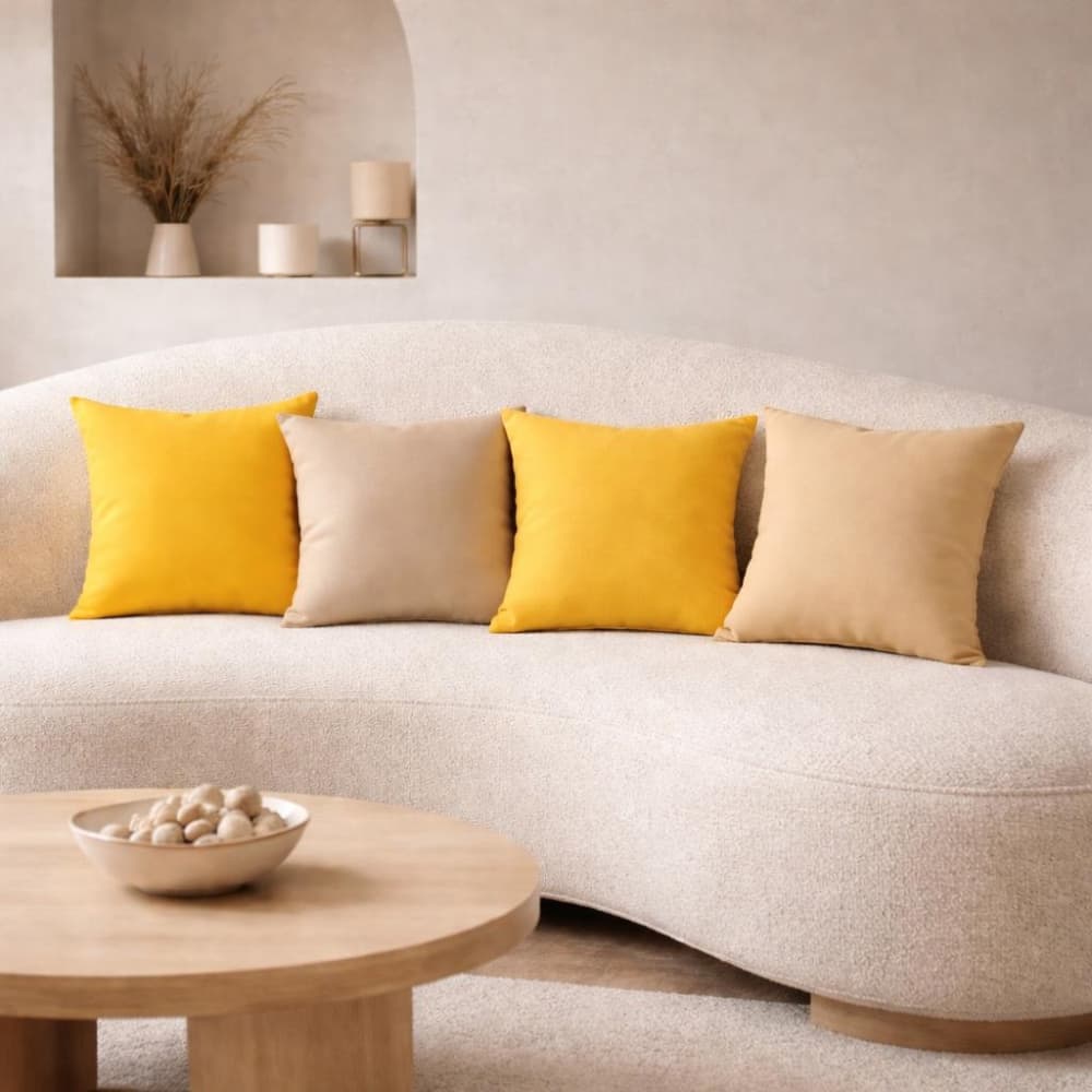 Kit 4 Almofadas Cheias Cores Variadas Lisas Para sala quarto casa Luxo