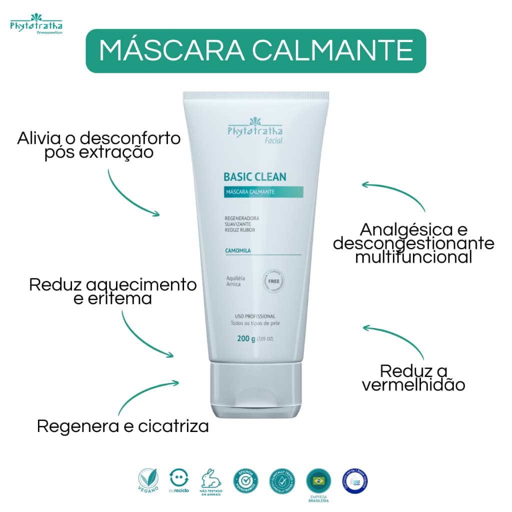 Máscara Calmante para Limpeza de pele 200g Phytotratha
