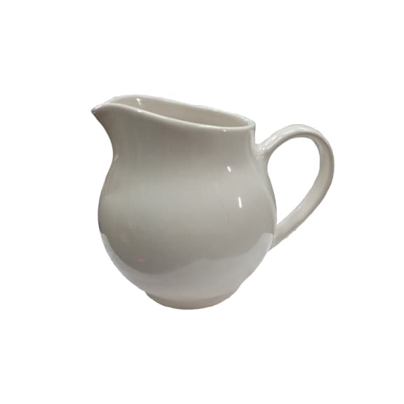 Antiga Leiteira de Cerâmica Branca