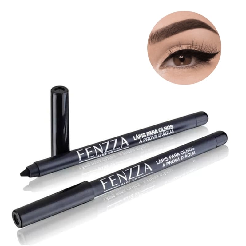 Lápis Delineador A Prova D`àgua Preto Fenzza Bold Stroke