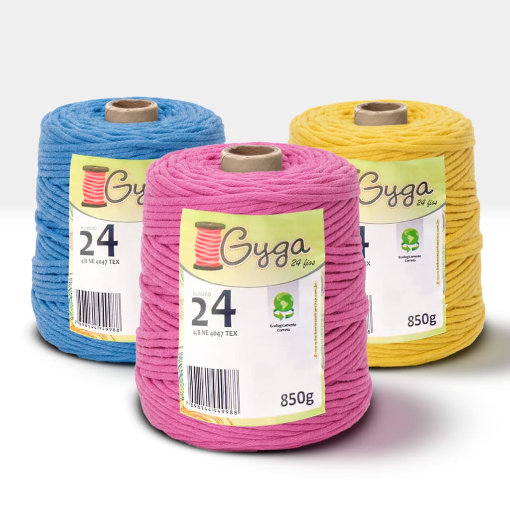 Barbante São Francisco GYGA N24 - Ideal para Artesanato Escolha as Cores