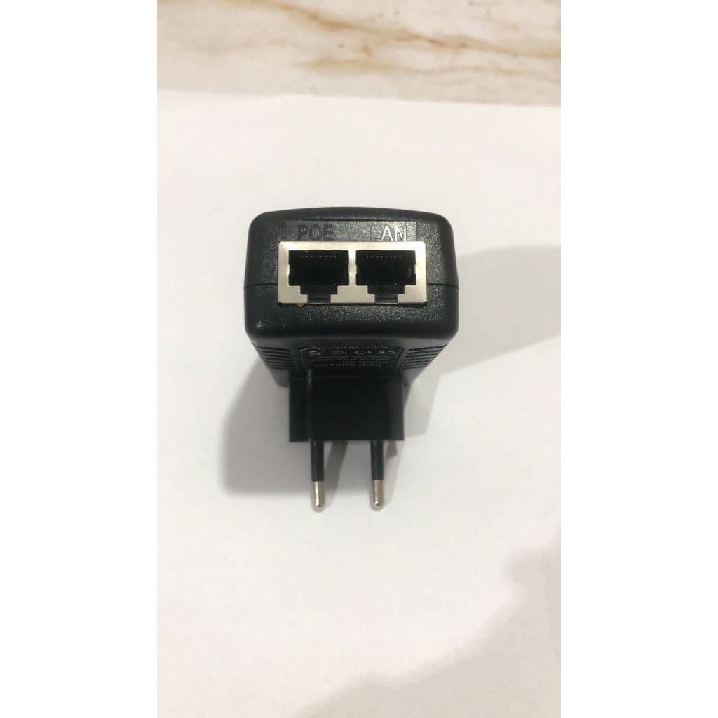 10  Fonte Poe Compacta POE LAN 48V 500mA PL para Instalações de Redes ATENÇAO FONTE 48V