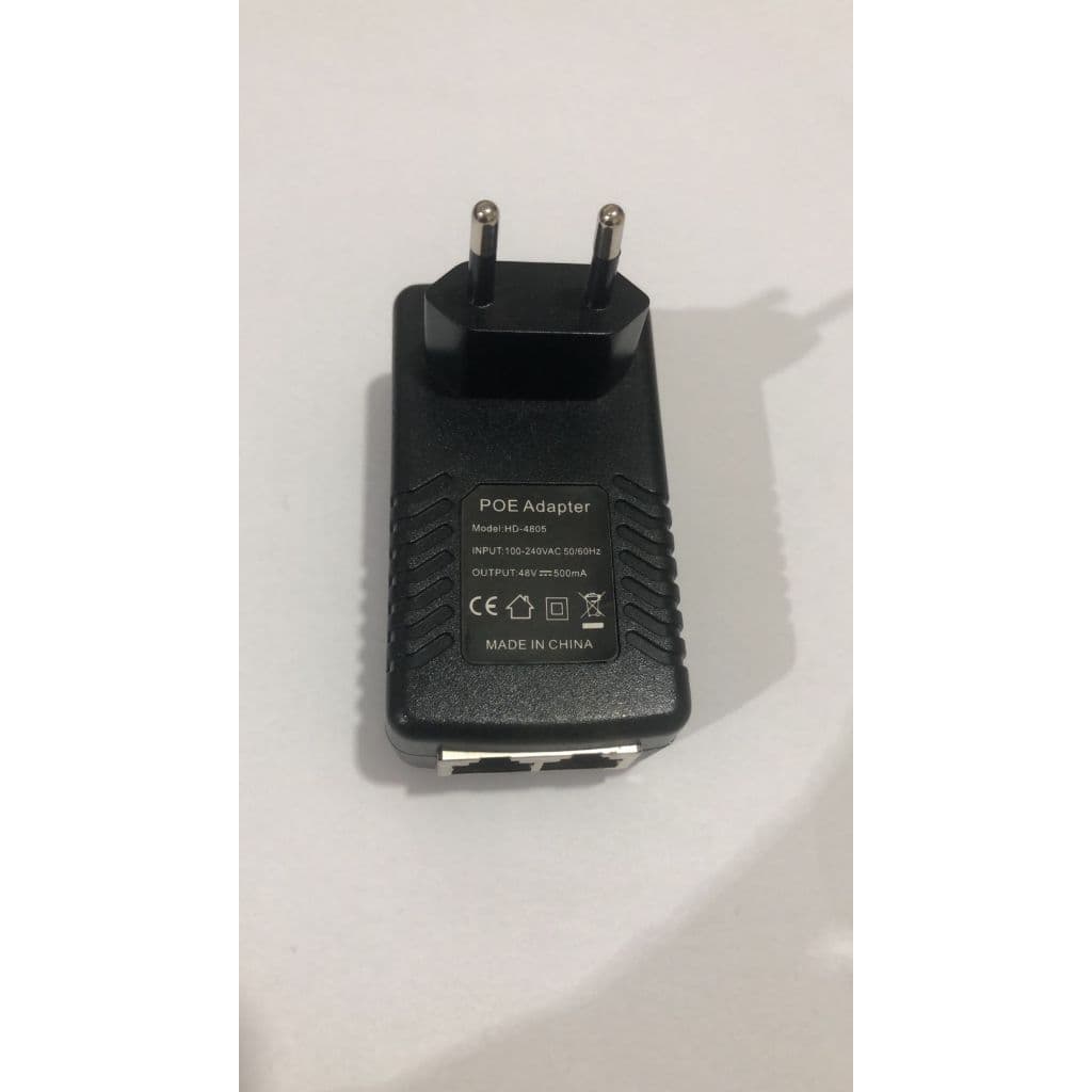 1 Fonte Poe Compacta 48v  Access Point Roteador Rj45 Bivolt ATENÇAO 48V