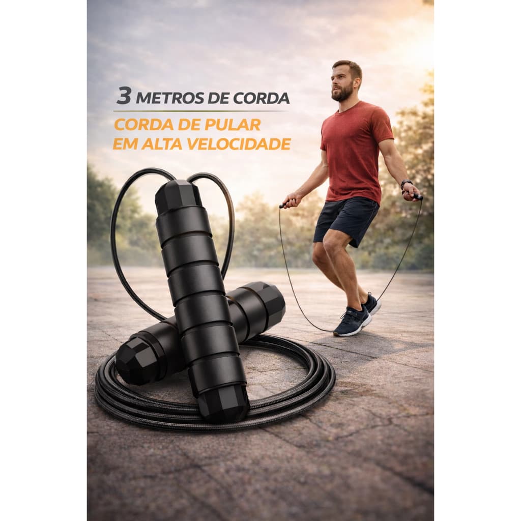 Corda de Pular Crossfit Profissional 3M