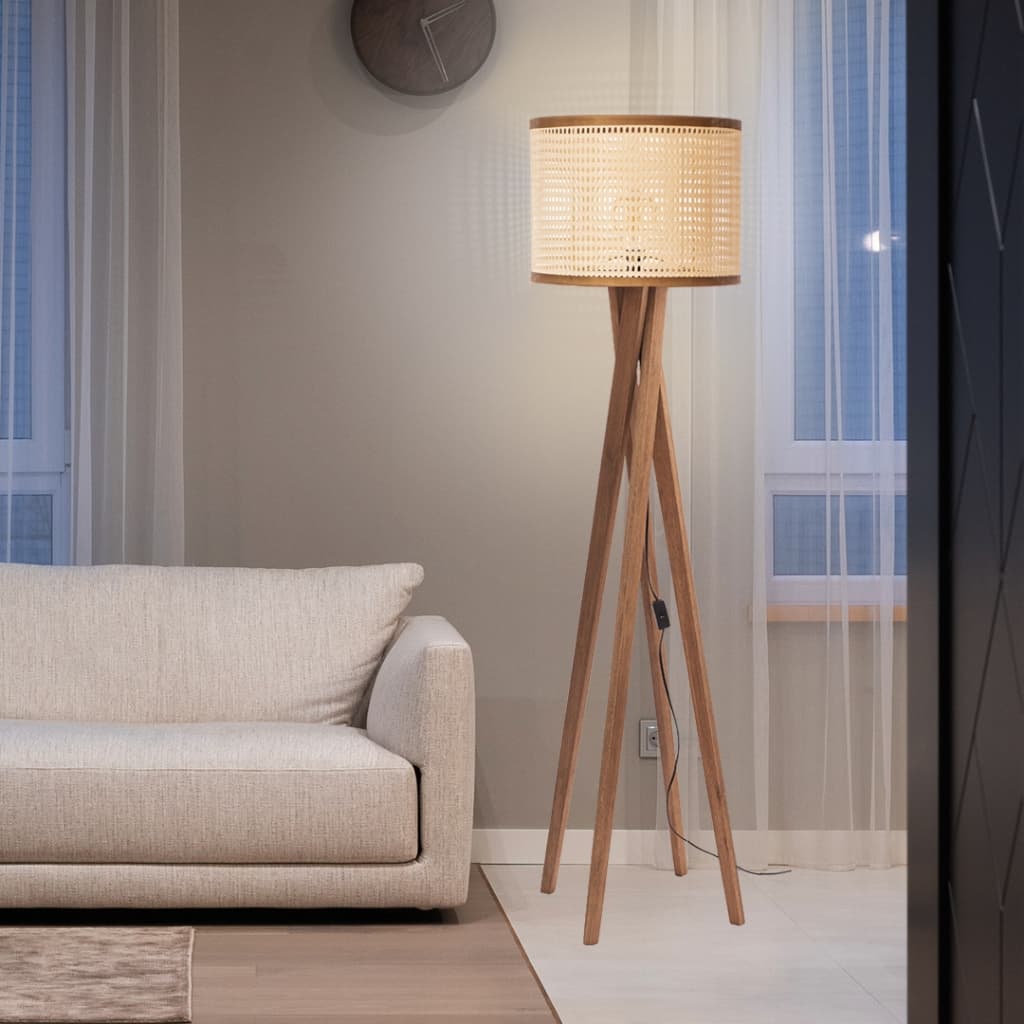 D+ Mob Luminária De Chão Cristal Luxo Elegancia Quarto Sala Escritório 1,48 cm Cúpupula em Tela Sintética