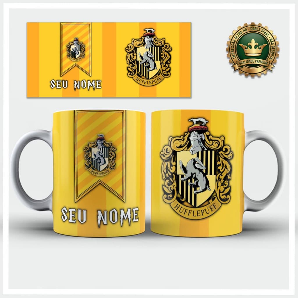 Caneca Lufa Lufa Harry Potter Personalizada Nome Envio 24h