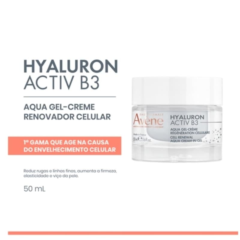 Avene active b3 gel creme eau thermale renovacao Celular Refil Anti-Idade 50mL