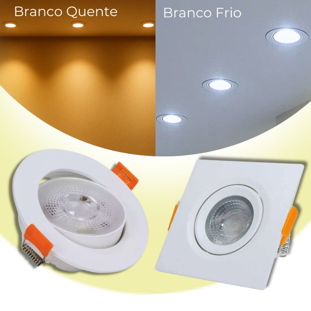 Spot de Embutir 3W e 5W LED  Iluminação Decorativa e Economica