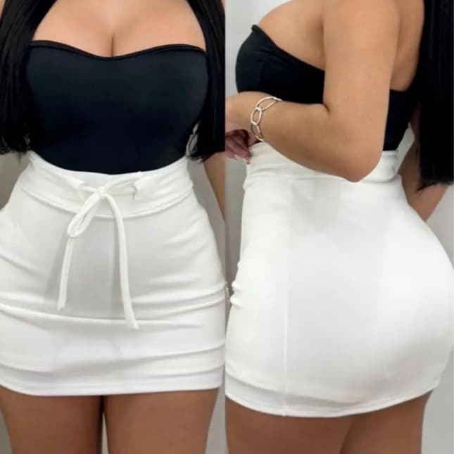 Short Saia Feminino Neoprene Premium Cintura Alta Modela o Corpo, Não Marca e Garante Conforto