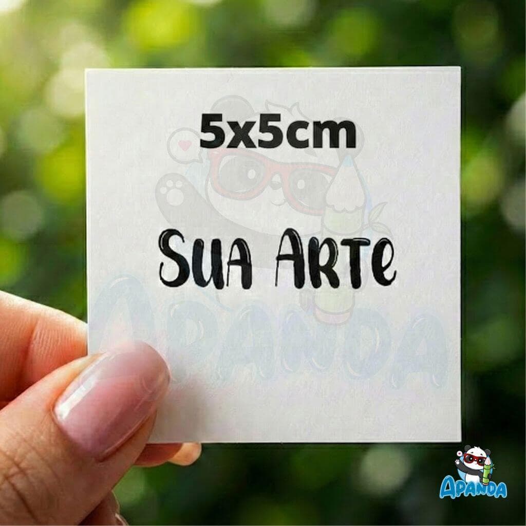 Adesivos Personalizados 5x5 cm Quadrado - Com Sua Logo ou Arte