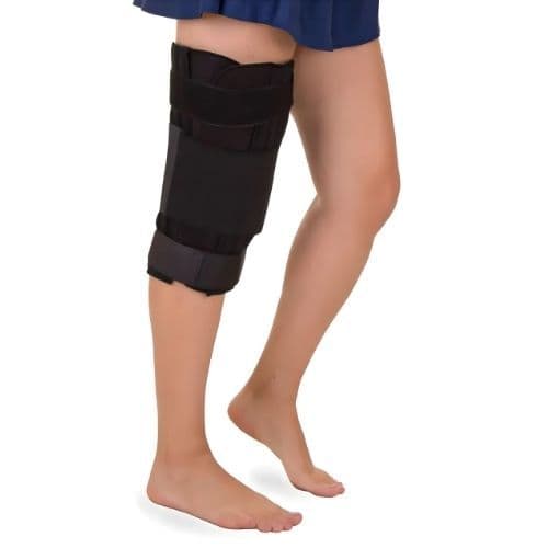 Ortese Imobilizador De Joelho Parcial 32cm Bilateral Preto