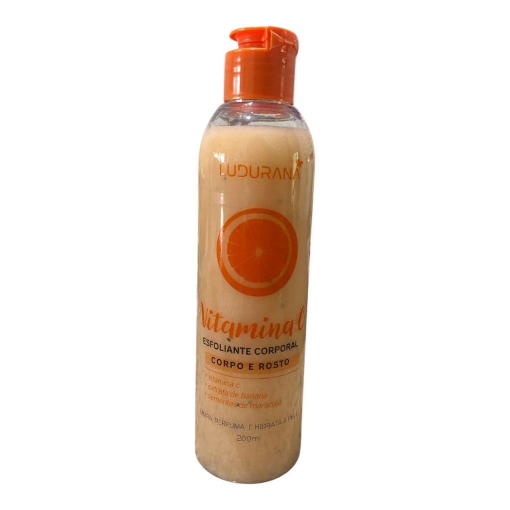 Esfoliante Corporal Vitamina C Ludurana - Limpa, Perfuma e Hidrata a pele.