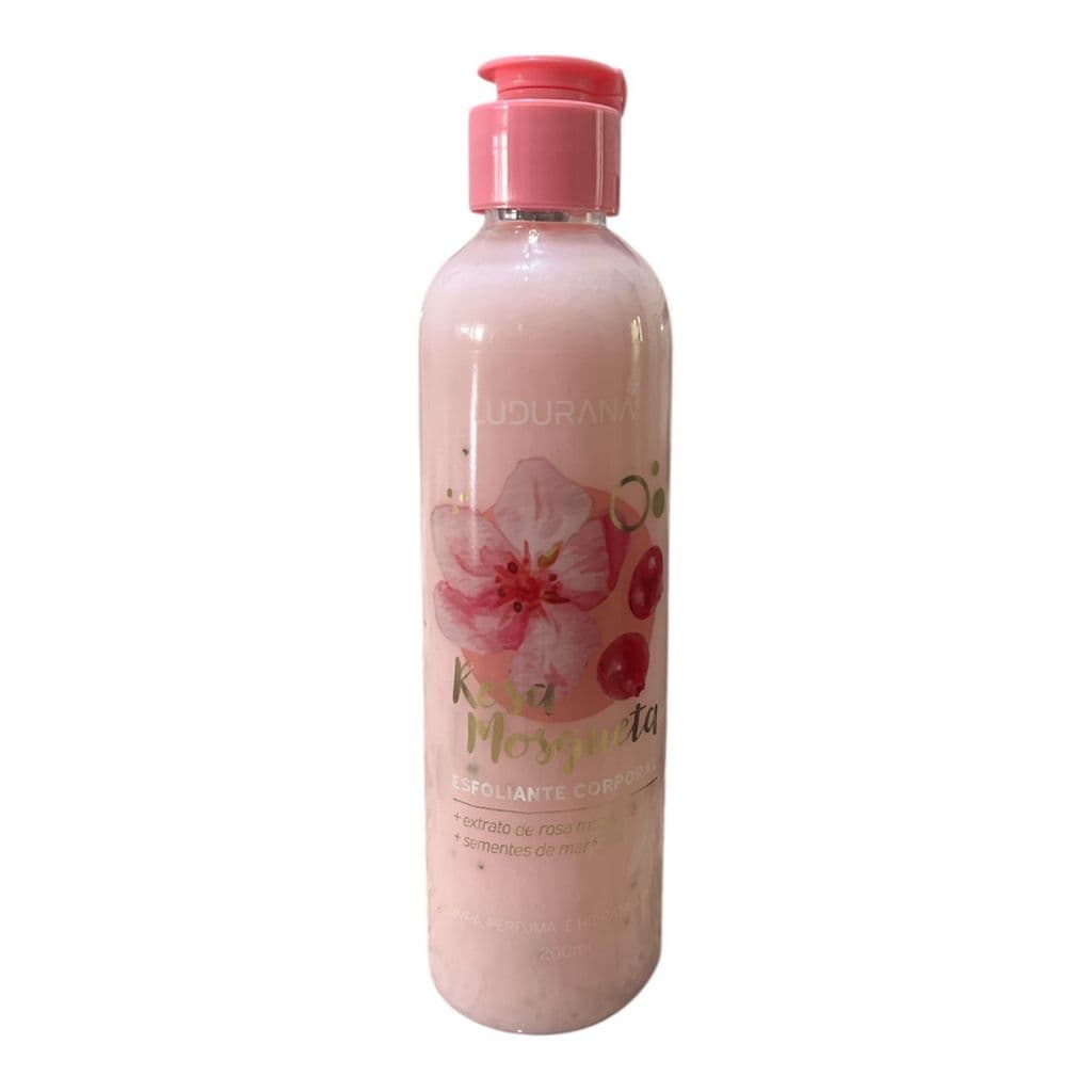 Esfoliante Corporal de Rosa Mosqueta Ludurana - Limpa, perfuma e hidrata a pele.