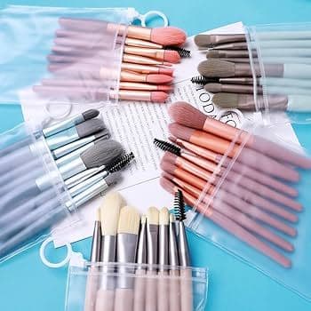 Kit 8 Pincéis De Maquiagem