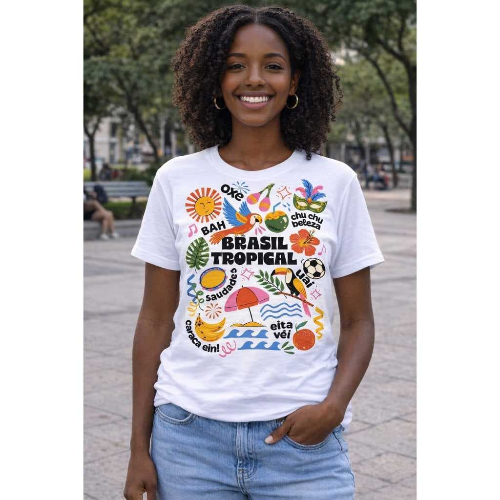 Camiseta Feminina Brasil Moderna Lançamento 2026