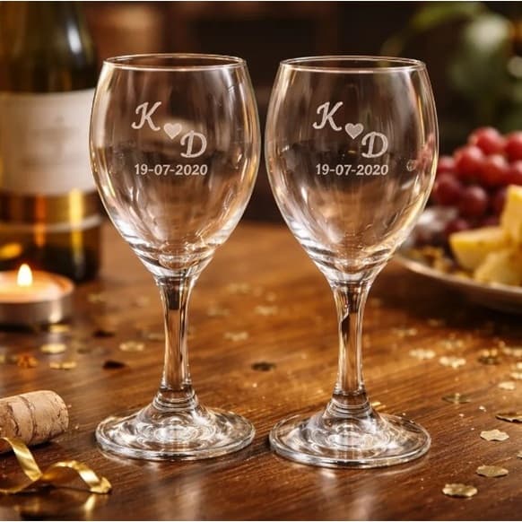 Taça Windsor para Vinho Personalizada Jateada à Laser 250 ML