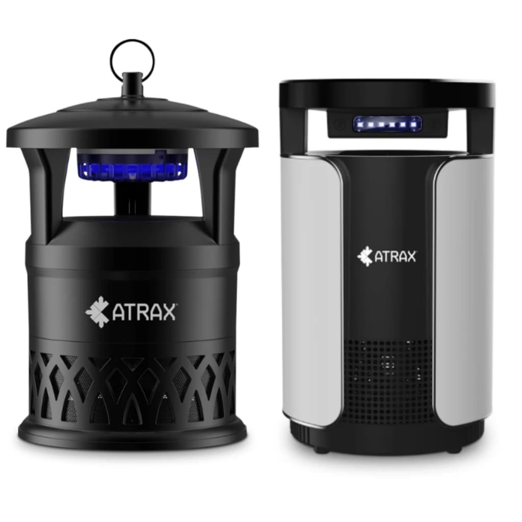Kit Atrax Armadilha Pega Mosquito Sem Veneno Interno Externo Elétrico Com Luz UV