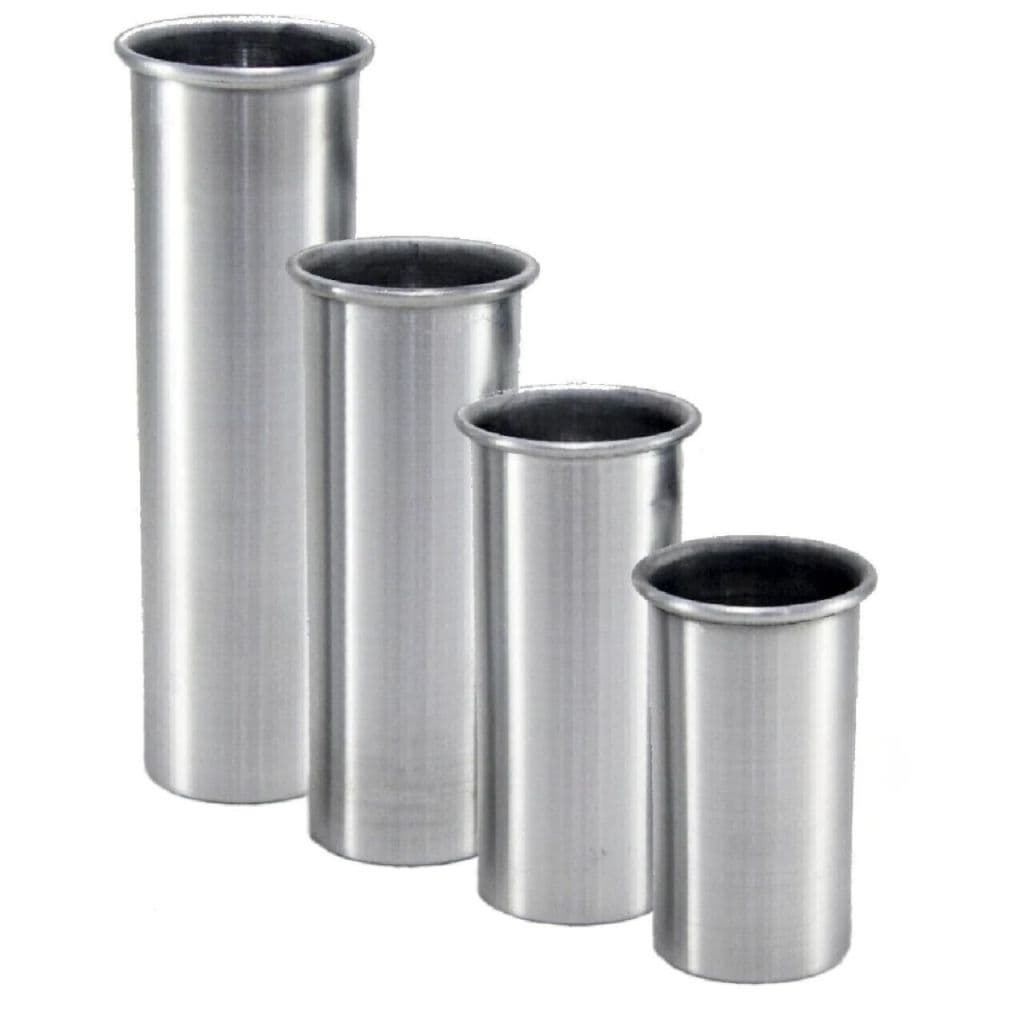 Kit 4 Formas Cilíndrico de Alumínio N°04 p/ Velas Artesanais