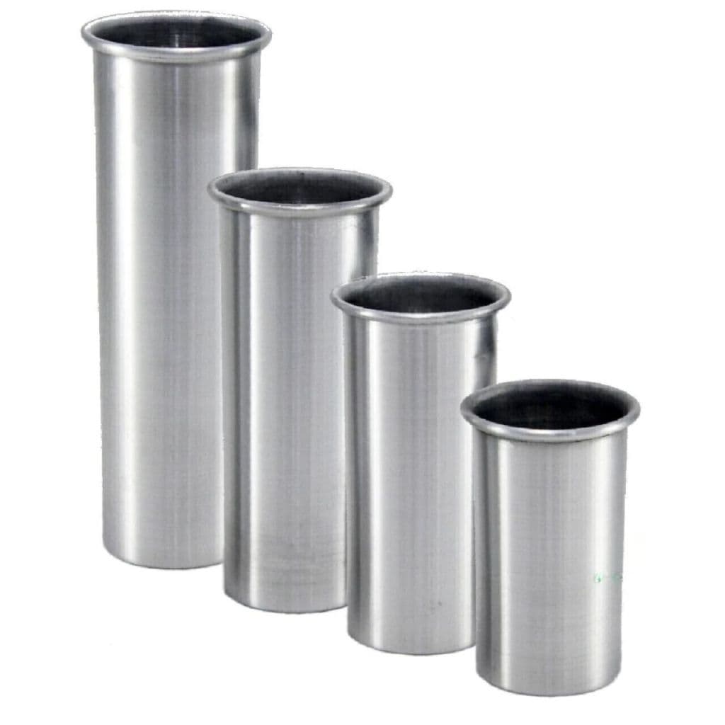Kit 4 Formas Cilíndrico de Alumínio N°05 para Velas Artesanais