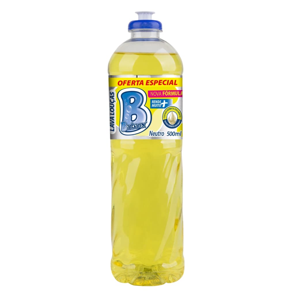 Detergente Lava Louças Neutro Barbarex 500ml