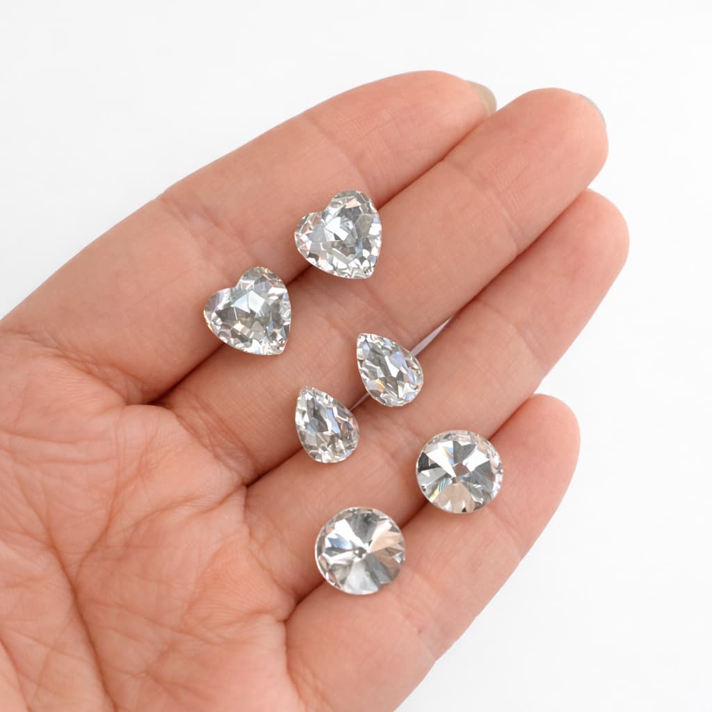 Kit 3 Pares Brincos Aço Inox Zircônia Gota Coração Ponto de Luz Não Escurece Anti Alérgico