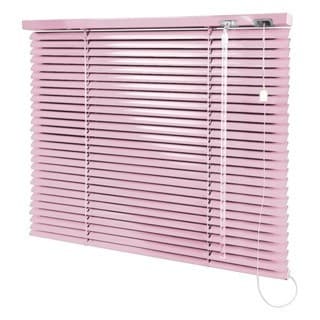 Cortina - Persiana Horizontal Rosa 25mm Alumínio - Primeira Linha