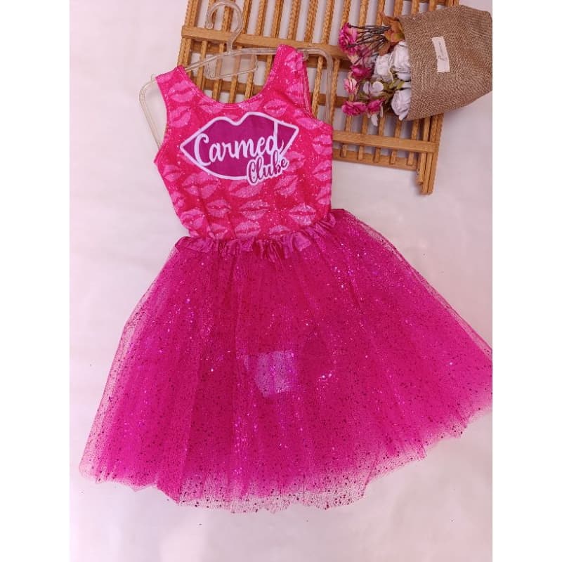 Fantasia infantil/personagens/body e saia tule