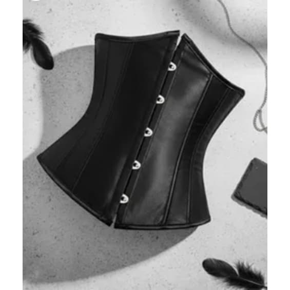 Corset Underbust Cetim Espartilho Cinta Modeladora Afina Cintura