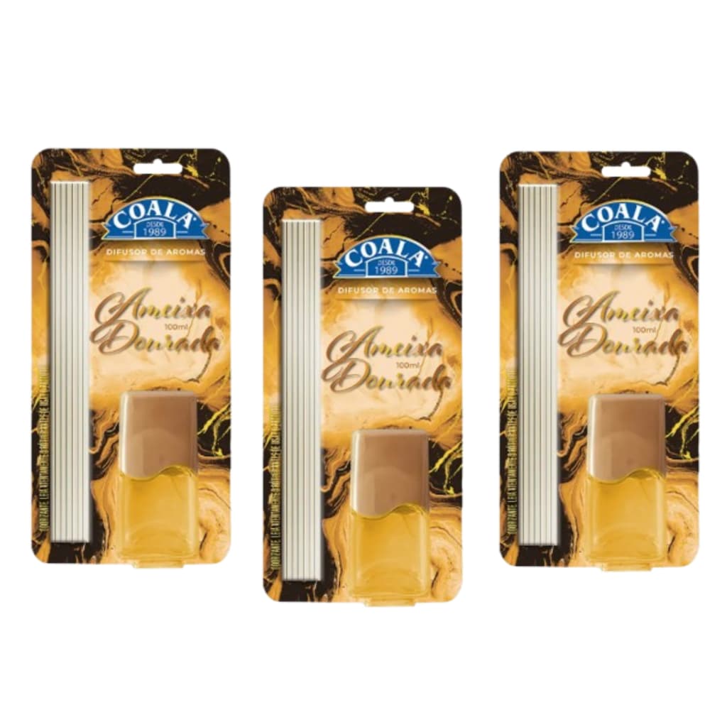Difusor Coala Ameixa Dourada 100ml Cheirinho Aromatizante Para Casa De Varetas Odorizante Ambiente