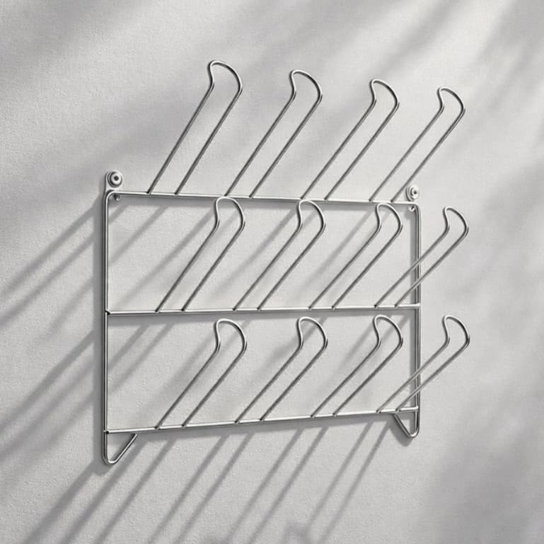 Escorredor 12  Porta Copos Cromado Suporte Secador de Parede Resistente para Bar Lounge Lanchonete Cozinha Envio Rápido