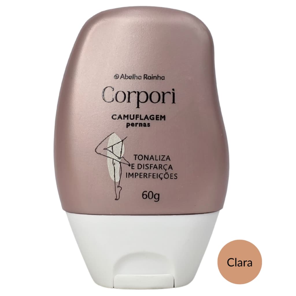 Camuflagem Para As Pernas Meia Calça Invisível Pele Clara Corpori Abelha Rainha 60g