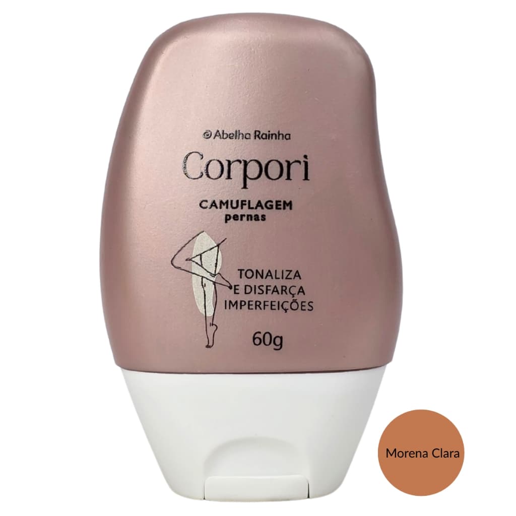 Camuflagem Para As Pernas Meia Calça Invisível Pele Morena Clara Corpori Abelha Rainha 60g