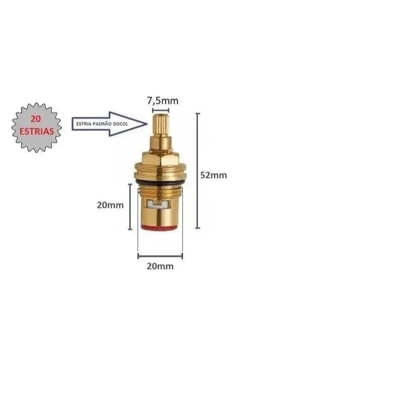 Reparo Torneira/Mist  Estria Docol 1/4 V M22