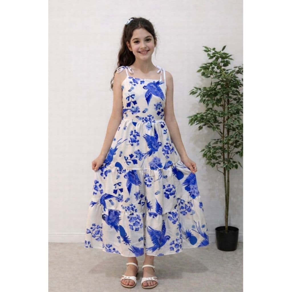 Vestido Estampado Juvenil Menina Infantil longo Alcinha regata