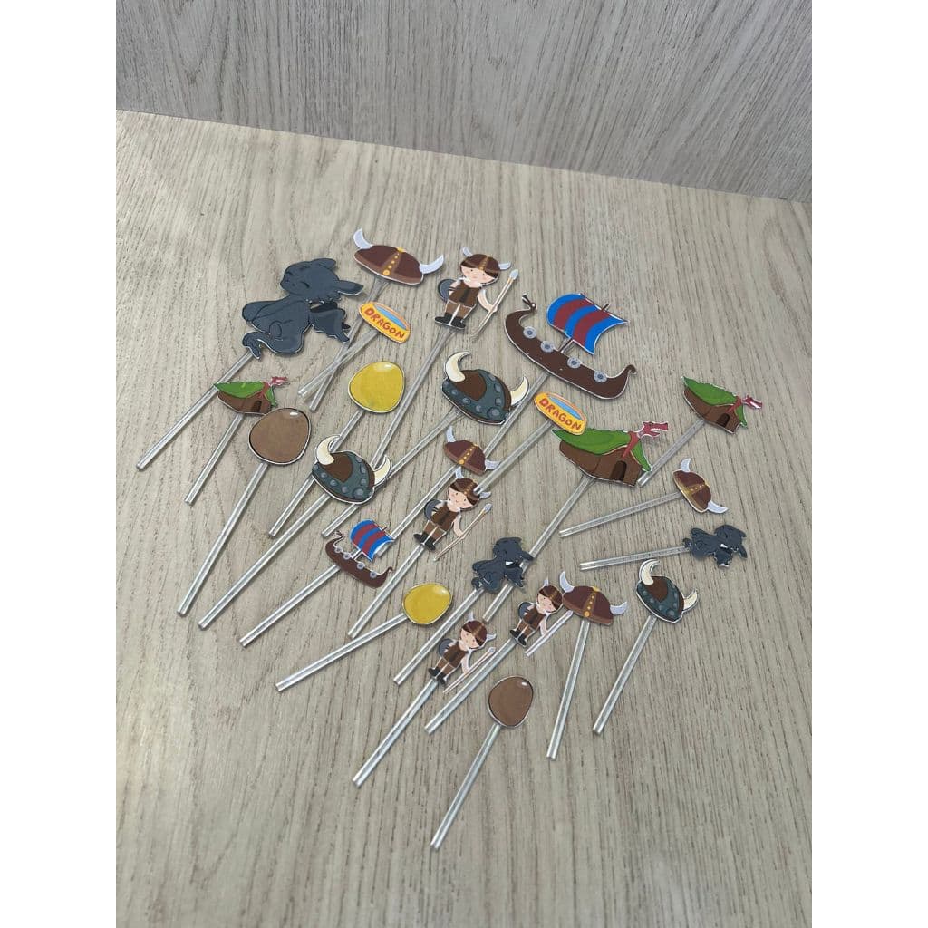 Topo de bolo vikings