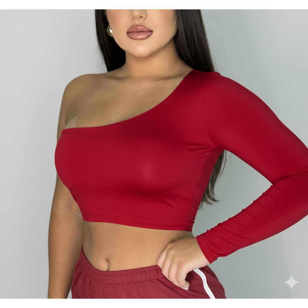Cropped Crooped Mula Manca Manga Longa Única Estilo Romântico Modinha