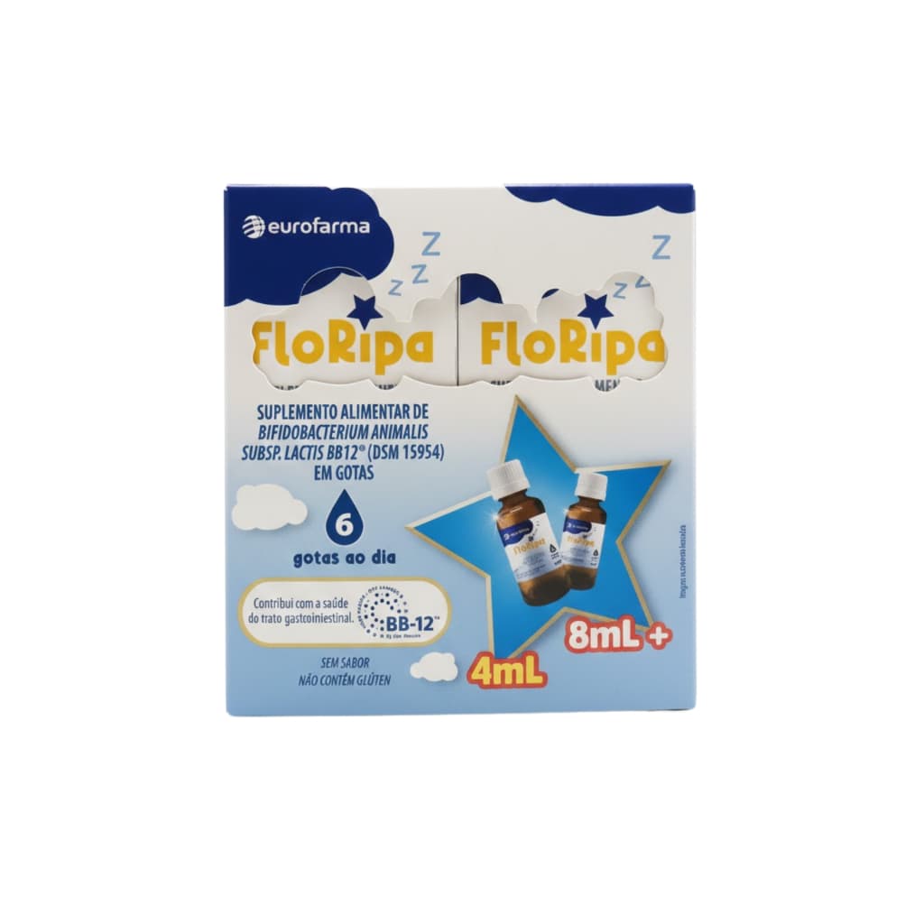 Floripa Gotas 8ml + 4ml Brinde Probiótico Infantil Cólica