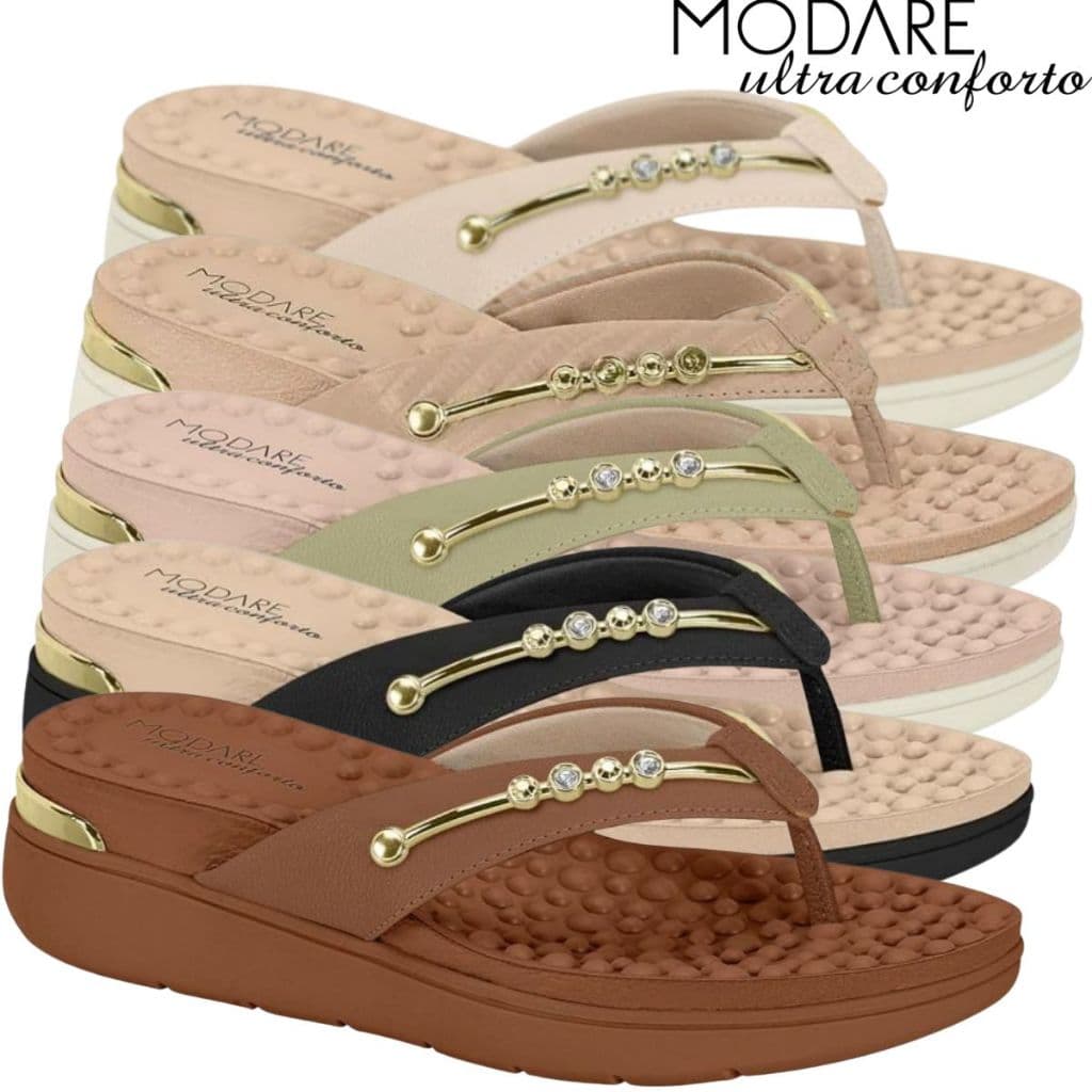 Tamanco Feminino Ortopédico Casual Com Bolhas Massageadoras Modare Ultraconforto Original