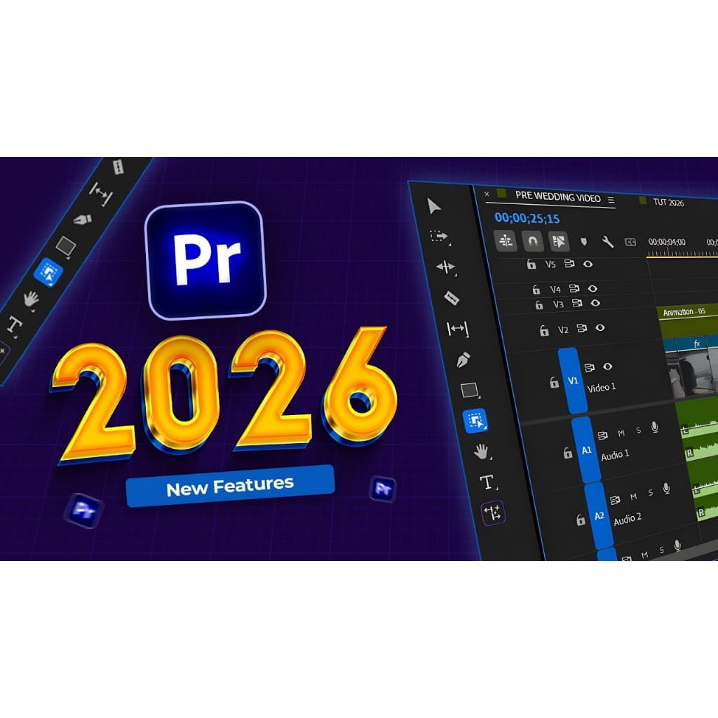 Editor de vídeos Profissional Premiere Pro 2026