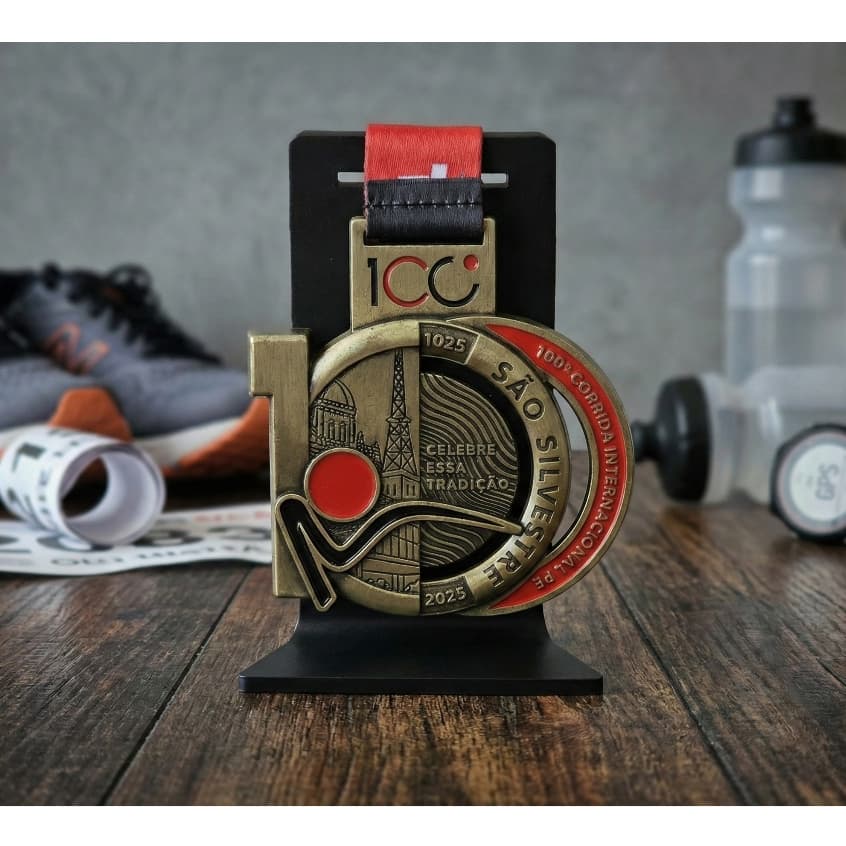 Porta Medalha Destaque Decorativo Mesa Corrida Esportiva
