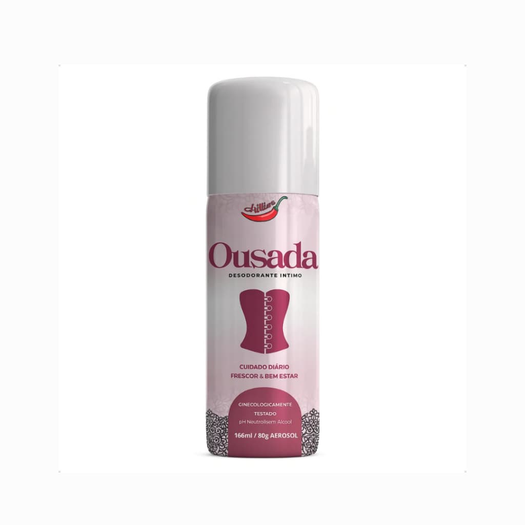 Desodorante Íntimo Feminino Chillies Spray Refrescante Uso Diário 60ml