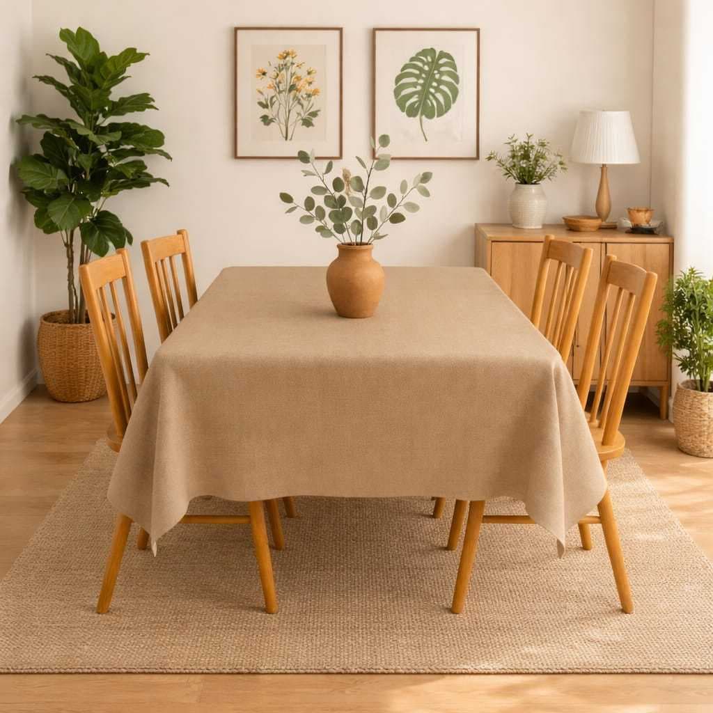 Toalha de Mesa Forro de Linho para Mesa de 6 cadeiras 2,20 MTRS