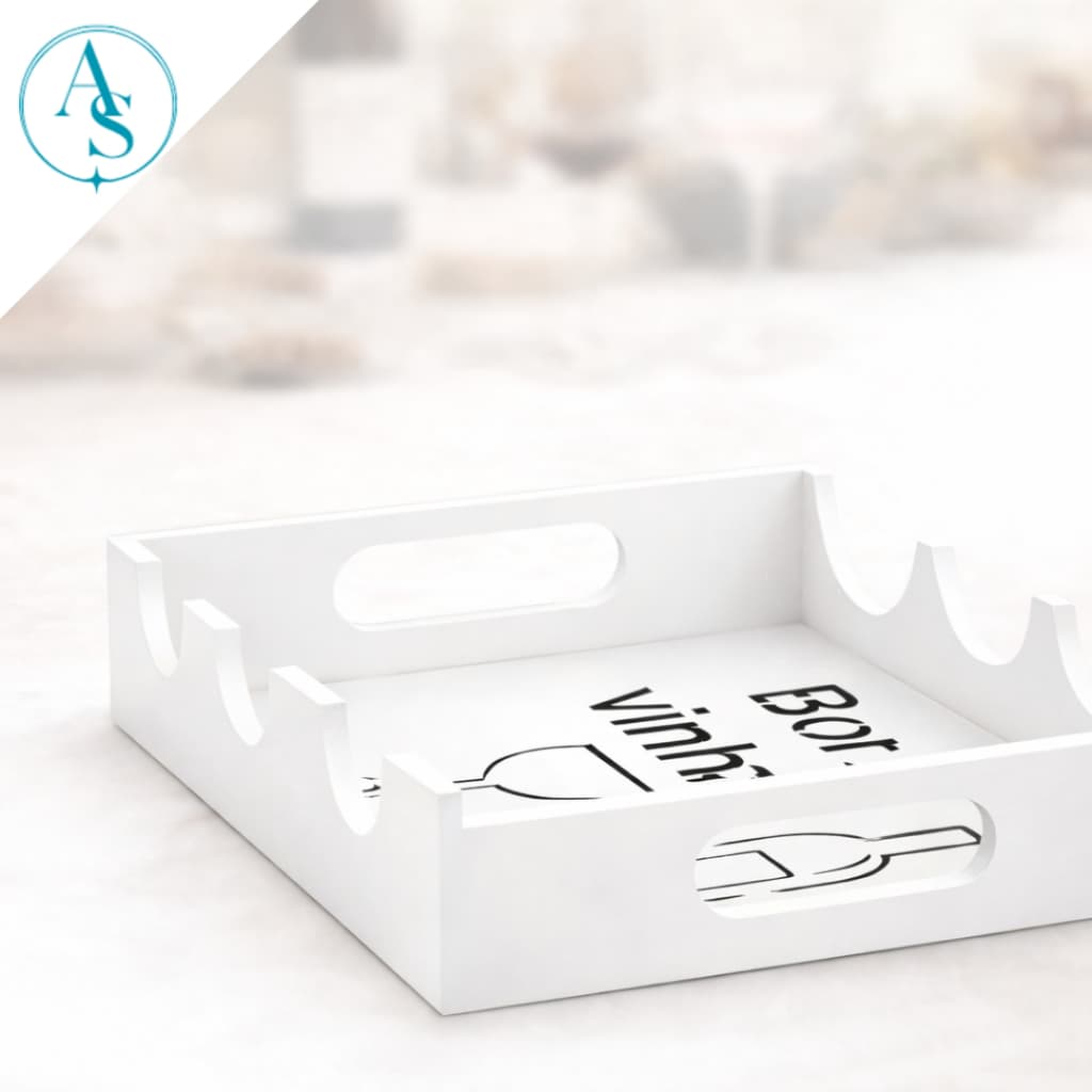 Adega Rústica de Mesa para 3 Garrafas de Vinho,Presente, Combinação com móveis rusticos, cor marrom