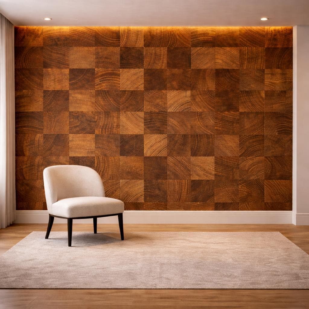 PAPEL DE PAREDE MADEIRA 87 VINILICO ADESIVO IMPERMEAVEL P/SALA QUARTO LAVAVEL 50CM DE LARG.