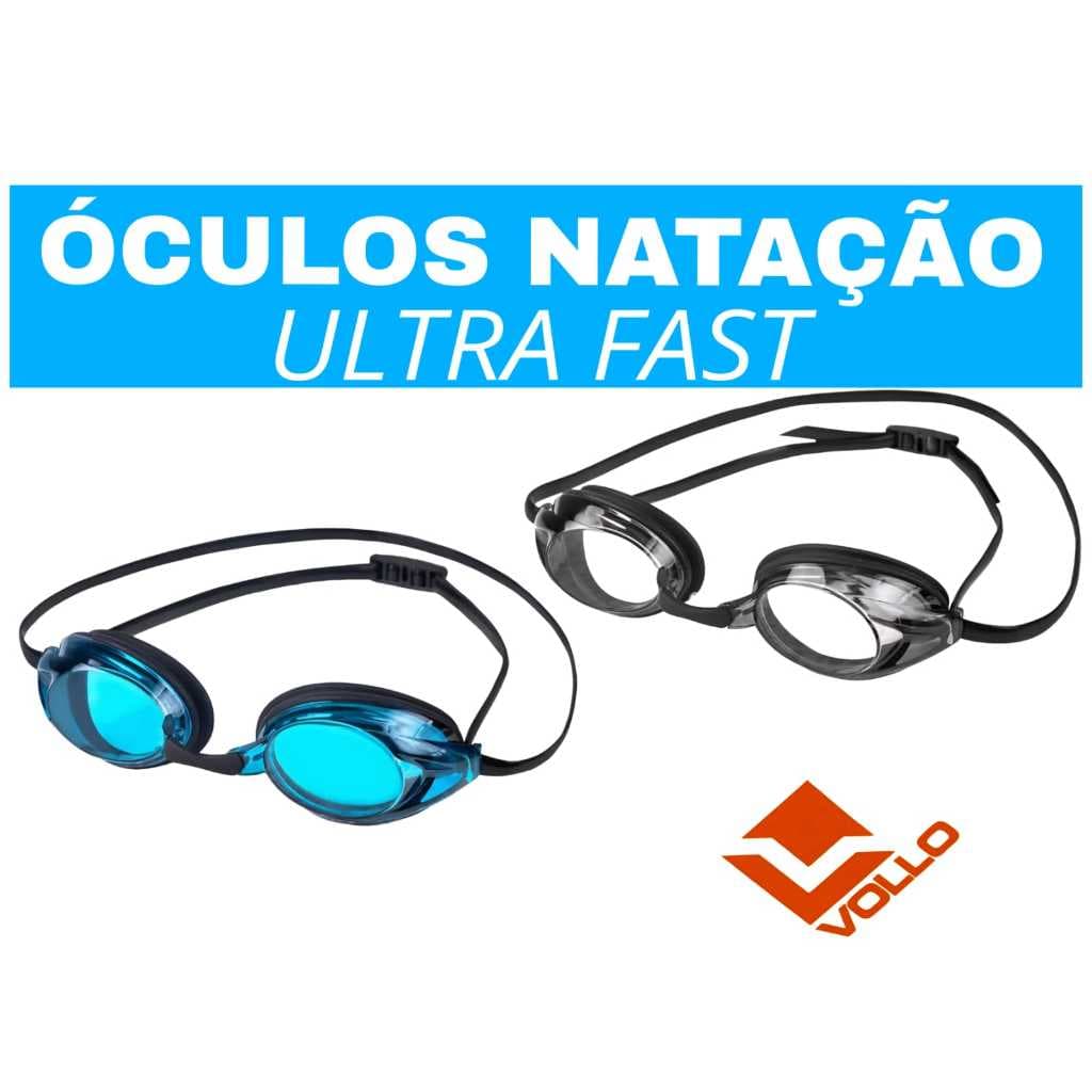 ÓCULOS NATAÇÃO VOLLO ULTRA FAST - PISCINA, PRAIA, ESPORTES AQUÁTICOS, ANTI FOG ADULTO E INFANTIL