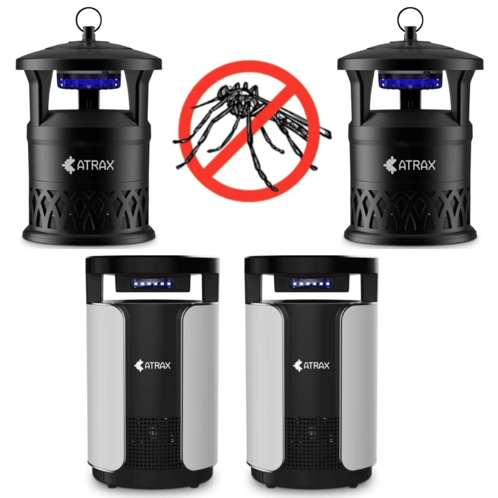 Kit 4 Armadilha Elétrica Mata Mosquito Atrax Interna e Externa Sem Veneno Proteção Para a Família