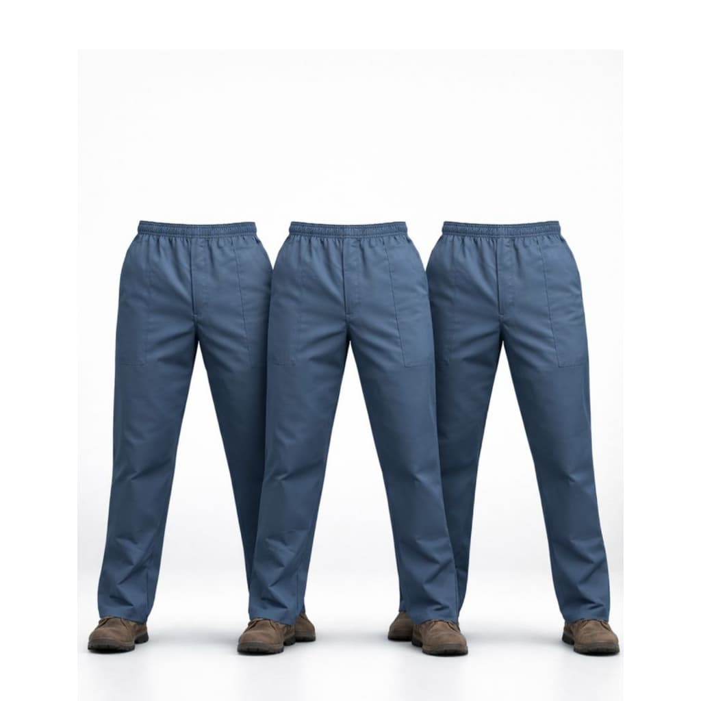 Kit 3 Calças para Uniforme De Brim Pesado Forte Reforçada Trabalho Oficina Construção Manutenção