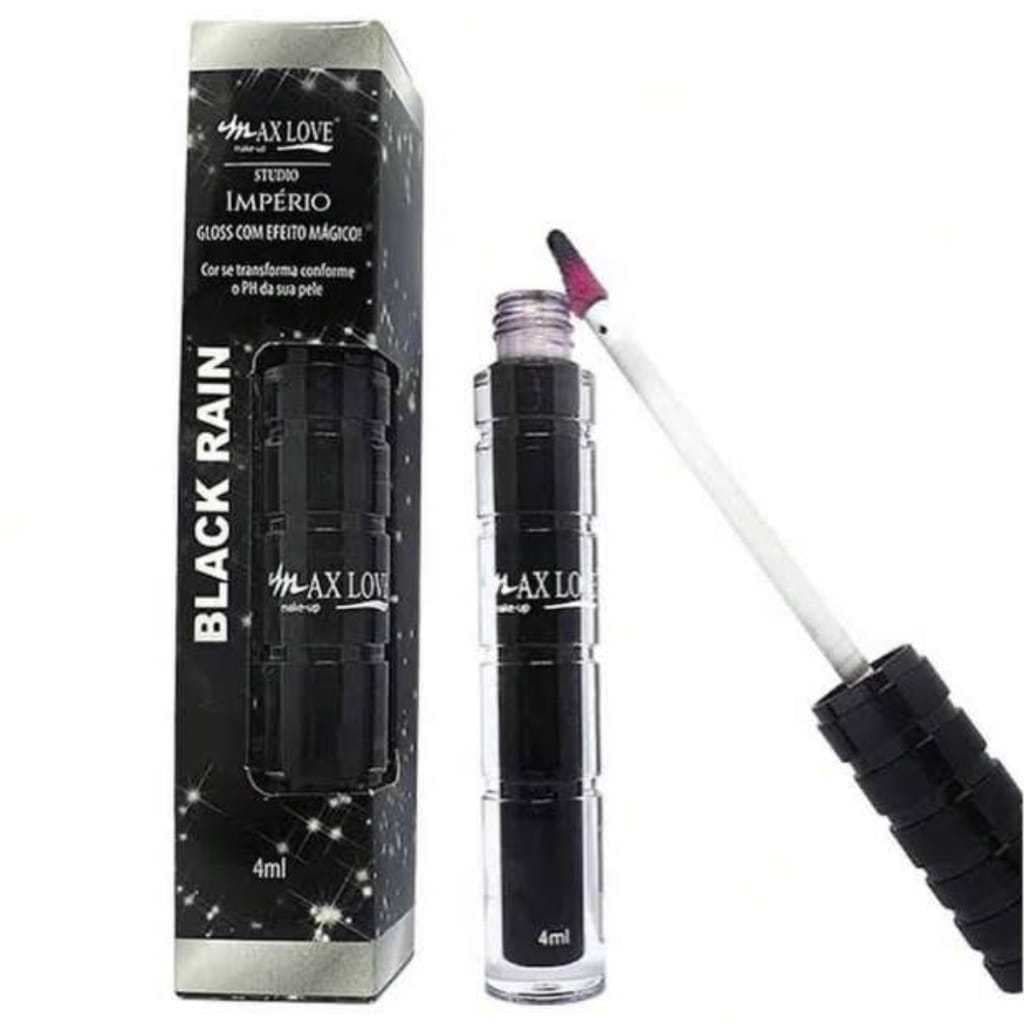 Gloss Black Rain Max Love Muda de Cor Brilho Intenso Longa Duração