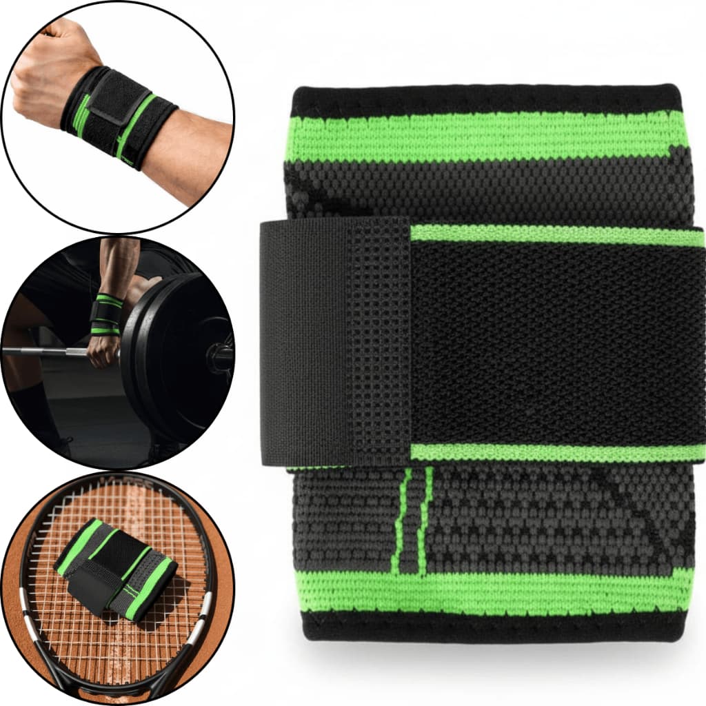 Munhequeira de Alta Compressão Ajustável Protetor Pulso Para Academia Crossfit Esporte Tendinite